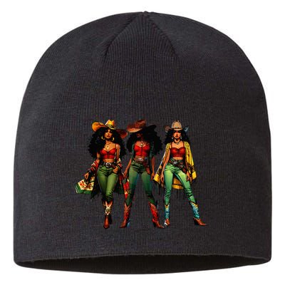 Black Cowgirl Western Rodeo Melanin Juneteenth Freedom Texas Sustainable Beanie