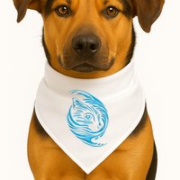 Blue Cat Wave USA-Made Doggie Bandana