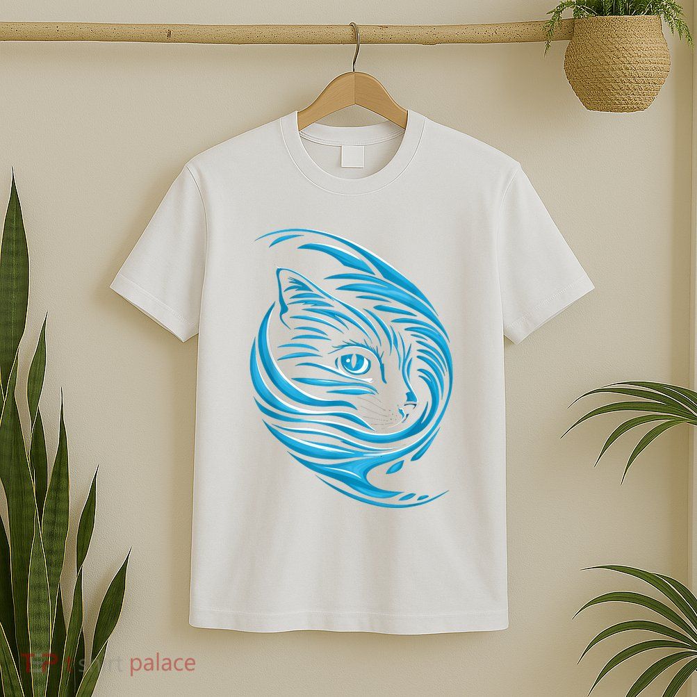 Blue Cat Wave T-Shirt