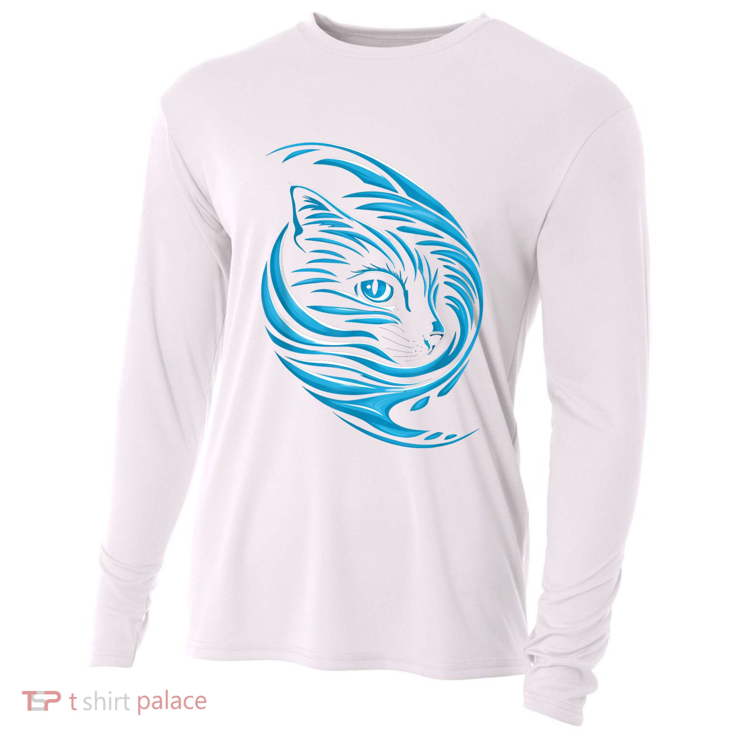 Blue Cat Wave Cooling Performance Long Sleeve Crew