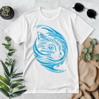 Blue Cat Wave Premium T-Shirt