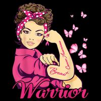 Breast Cancer Warrior Rosie Riveter Pink Ribbon Unbreakable City Backpack