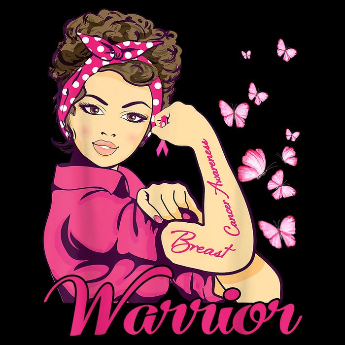 Breast Cancer Warrior Rosie Riveter Pink Ribbon Unbreakable City Backpack