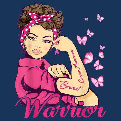 Breast Cancer Warrior Rosie Riveter Pink Ribbon Unbreakable T-Shirt