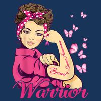 Breast Cancer Warrior Rosie Riveter Pink Ribbon Unbreakable Sustainable Bucket Hat