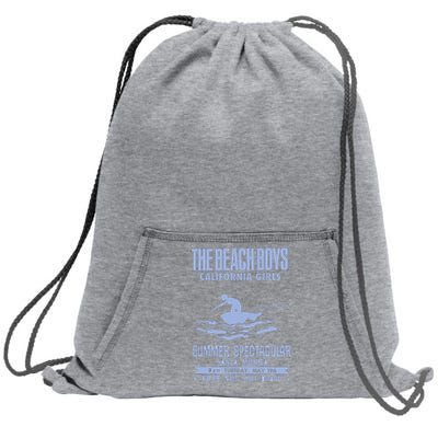 Beach California White Sweatshirt Cinch Pack Bag