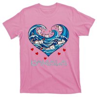 Blue Cats Wave Heart For Kamala Harris T-Shirt