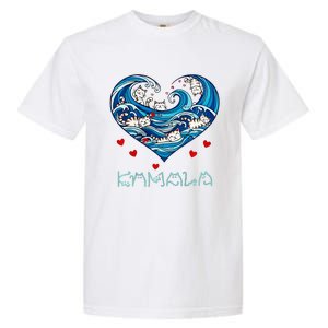 Blue Cats Wave Heart For Kamala Harris Garment-Dyed Heavyweight T-Shirt