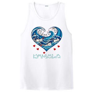 Blue Cats Wave Heart For Kamala Harris PosiCharge Competitor Tank