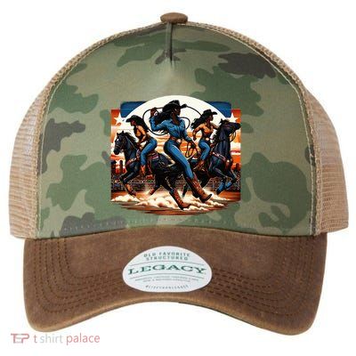 Black Cowgirl Western Rodeo Melanin Black History Texas Legacy Tie Dye Trucker Hat