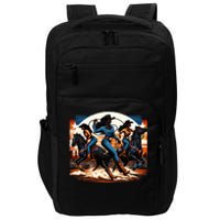 Black Cowgirl Western Rodeo Melanin Black History Texas Impact Tech Backpack