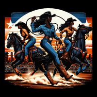 Black Cowgirl Western Rodeo Melanin Black History Texas 16 in Basic Backpack