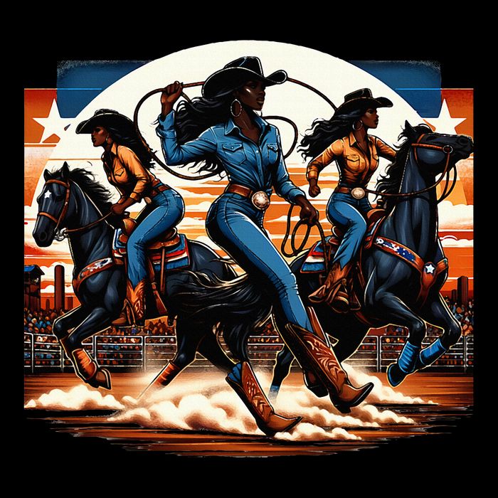 Black Cowgirl Western Rodeo Melanin Black History Texas Baby Bodysuit