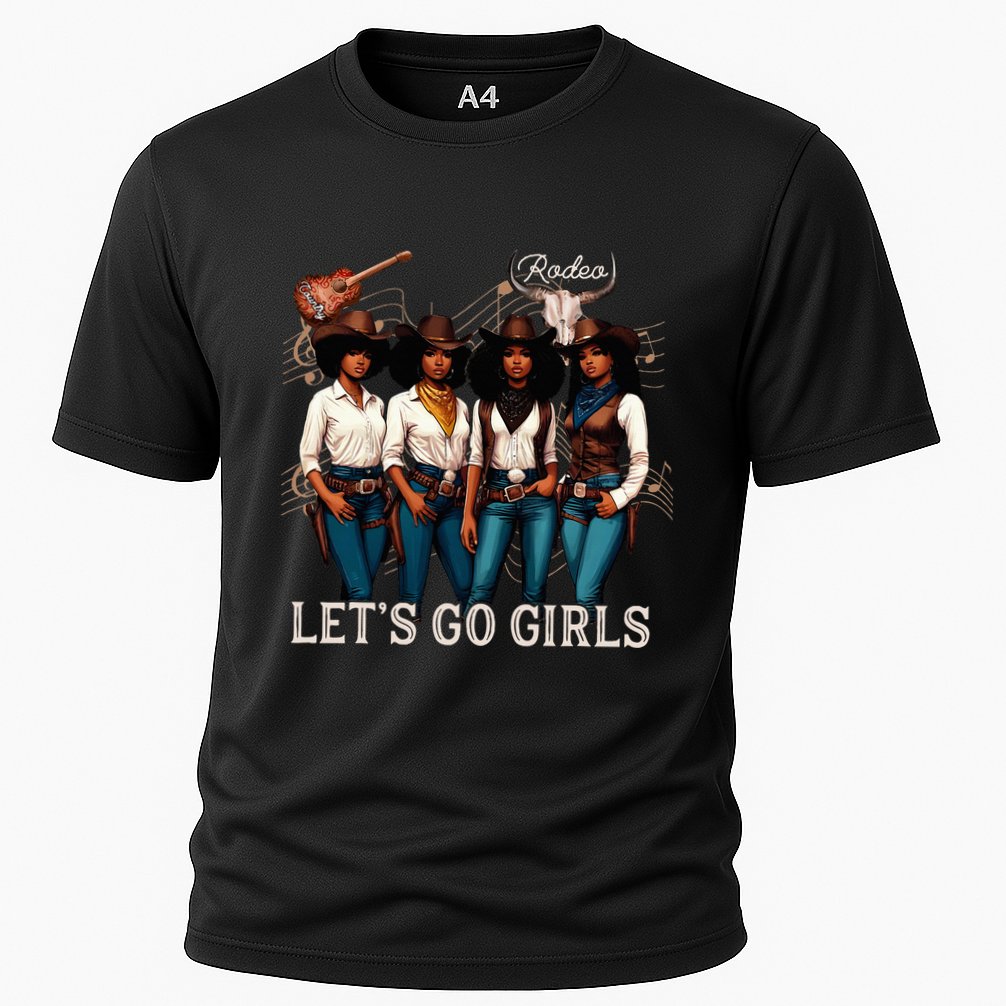 Black Cowgirl Western Rodeo Melanin Juneteenth Texas Performance Shirt
