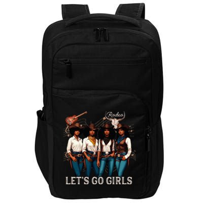 Black Cowgirl Western Rodeo Melanin Juneteenth Texas Impact Tech Backpack