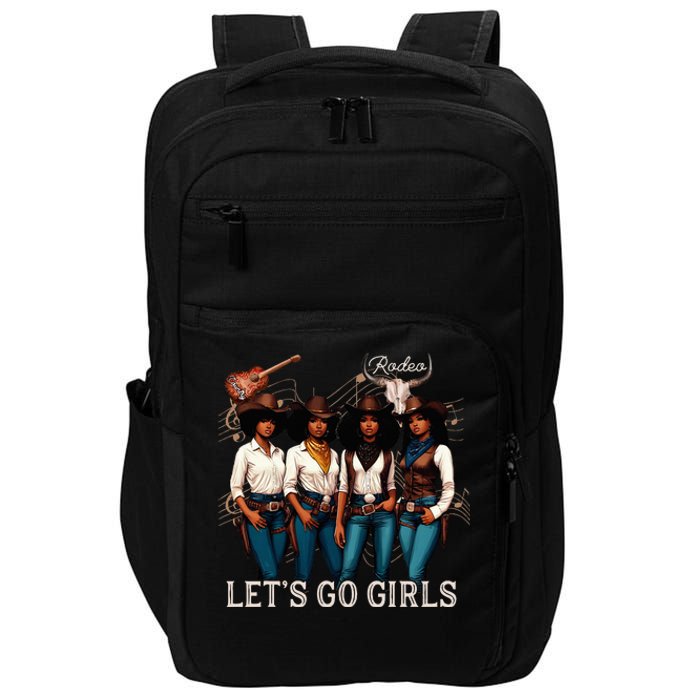 Black Cowgirl Western Rodeo Melanin Juneteenth Texas Impact Tech Backpack