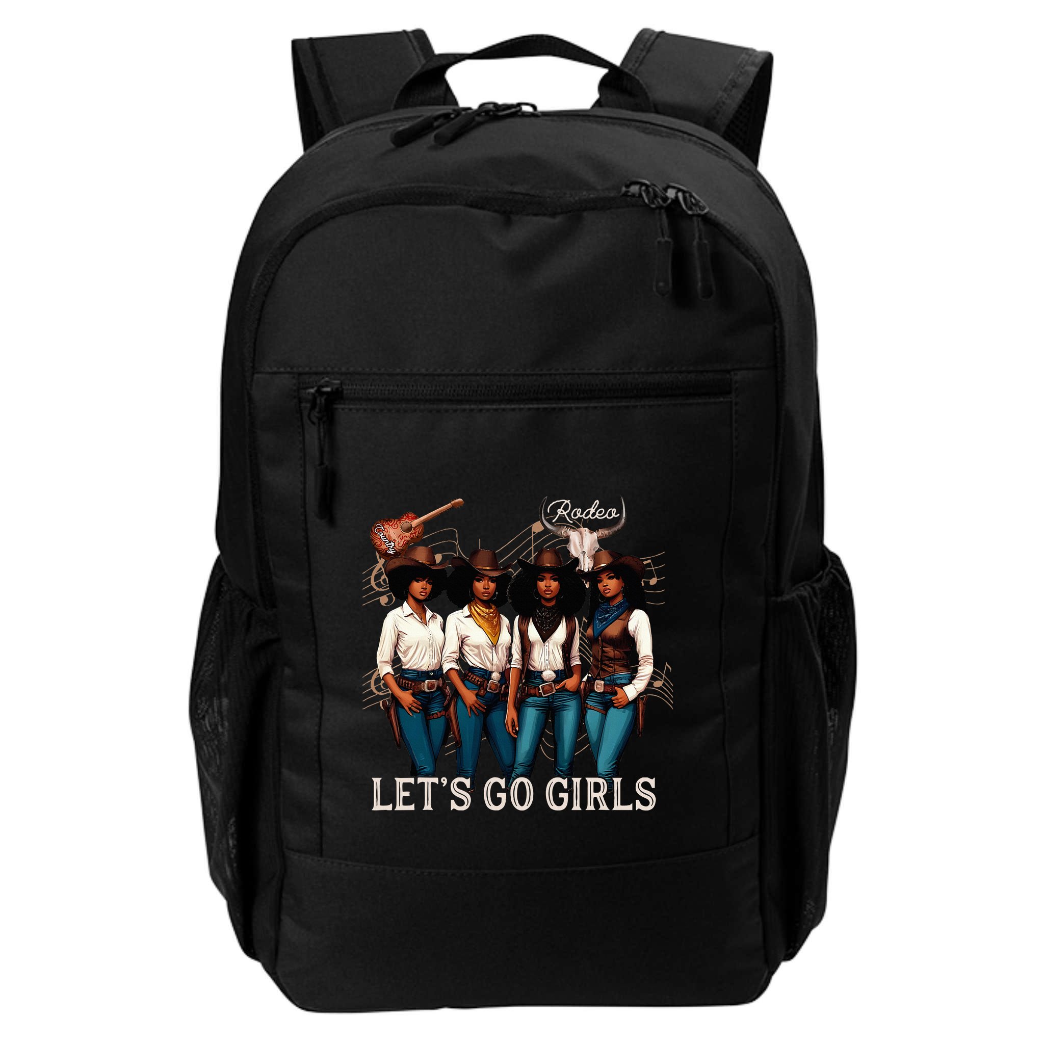Black Cowgirl Western Rodeo Melanin Juneteenth Texas Backpack