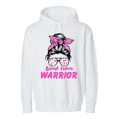 Breast Cancer Warrior Garment-Dyed Fleece Hoodie