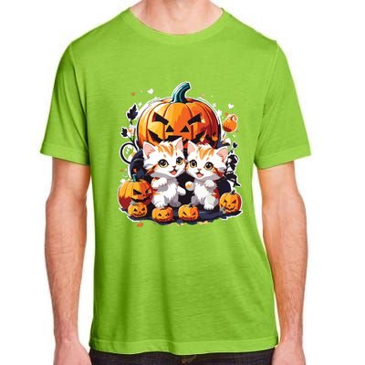 Baby Cats With Pumpkin Halloween Costume Boy Adult ChromaSoft Performance T-Shirt