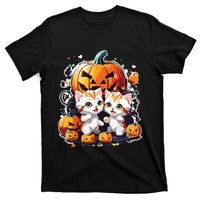 Baby Cats With Pumpkin Halloween Costume Boy T-Shirt