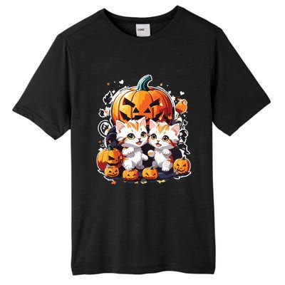 Baby Cats With Pumpkin Halloween Costume Boy Tall Fusion ChromaSoft Performance T-Shirt