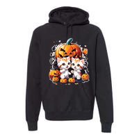 Baby Cats With Pumpkin Halloween Costume Boy Premium Hoodie