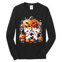 Baby Cats With Pumpkin Halloween Costume Boy Tall Long Sleeve T-Shirt