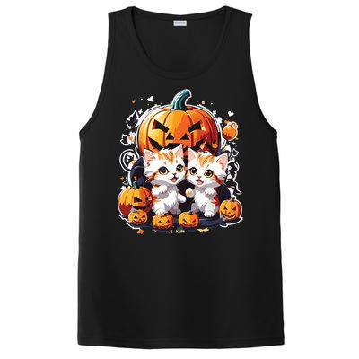 Baby Cats With Pumpkin Halloween Costume Boy PosiCharge Competitor Tank