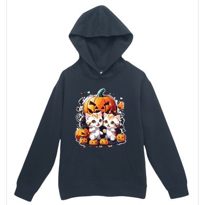 Baby Cats With Pumpkin Halloween Costume Boy Urban Pullover Hoodie