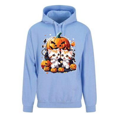 Baby Cats With Pumpkin Halloween Costume Boy Unisex Surf Hoodie