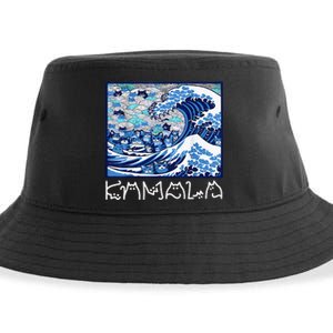 Blue Cats Wave For Kamala Sustainable Bucket Hat