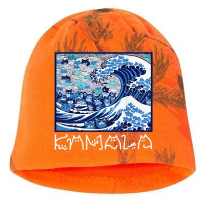 Blue Cats Wave For Kamala Kati - Camo Knit Beanie