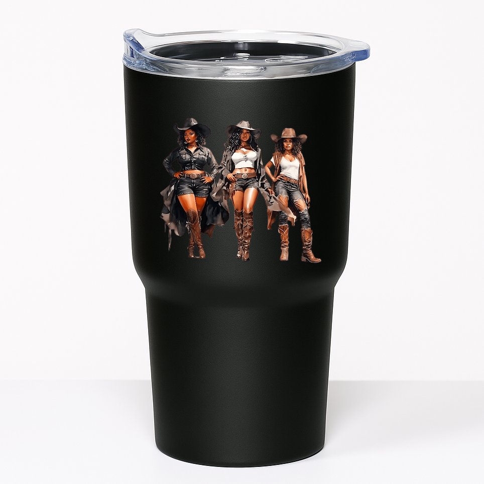 Black Cowgirl Western Rodeo Melanin Black History Texas Tumbler