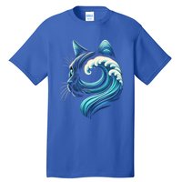 Blue Cats Wave For Kamala Funny Blue Wave Of Cat Ladies Cute Gift Tall T-Shirt