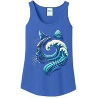 Blue Cats Wave For Kamala Funny Blue Wave Of Cat Ladies Cute Gift Ladies Essential Tank