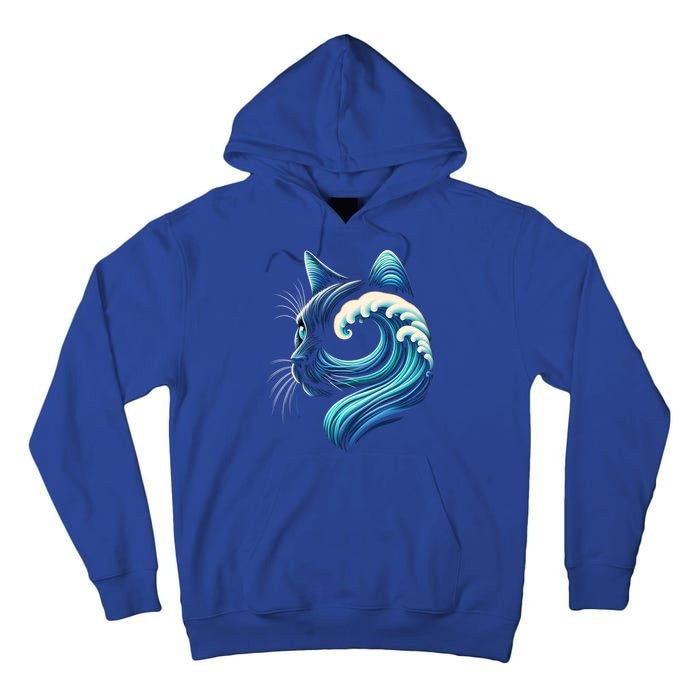 Blue Cats Wave For Kamala Funny Blue Wave Of Cat Ladies Cute Gift Tall Hoodie