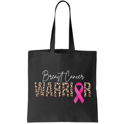 Breast Cancer Warrior Pink Ribbon Cheetah Bag