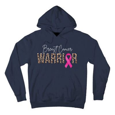 Breast Cancer Warrior Pink Ribbon Cheetah Tall Hoodie