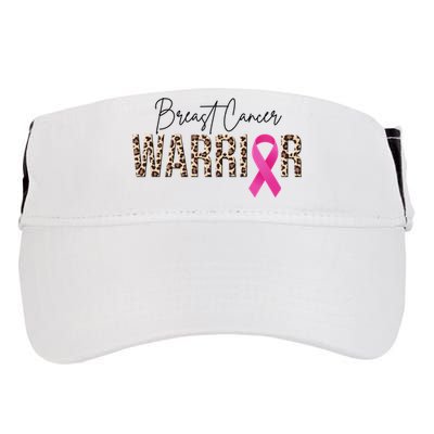 Breast Cancer Warrior Pink Ribbon Cheetah Adult Drive Performance Visor