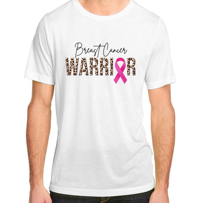 Breast Cancer Warrior Pink Ribbon Cheetah Adult ChromaSoft Performance T-Shirt