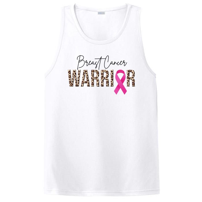 Breast Cancer Warrior Pink Ribbon Cheetah PosiCharge Competitor Tank