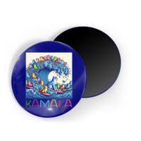 Blue Cats Wave For Kamala Funny Cat Lady Gift Magnet