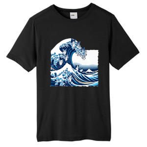 Blue Cats Wave For Kamala Funny Cat Owners Kamala Harris Tall Fusion ChromaSoft Performance T-Shirt