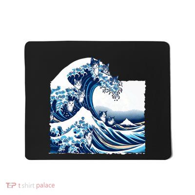Blue Cats Wave For Kamala Funny Cat Owners Kamala Harris Mousepad