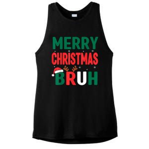 Bruh Christmas Xmas Funny Christmas Ladies PosiCharge Tri-Blend Wicking Tank