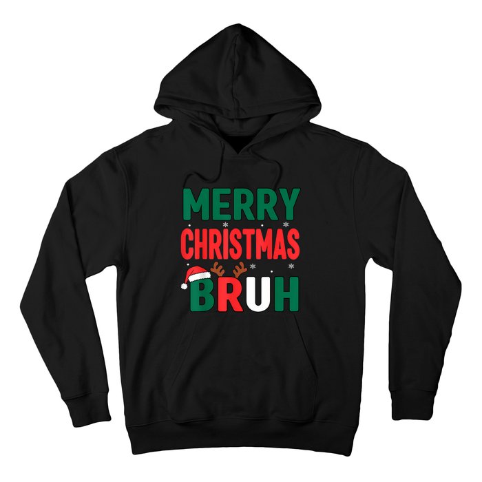 Bruh Christmas Xmas Funny Christmas Hoodie