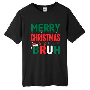 Bruh Christmas Xmas Funny Christmas Tall Fusion ChromaSoft Performance T-Shirt