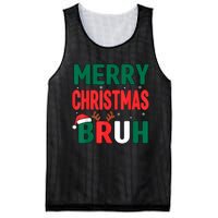 Bruh Christmas Xmas Funny Christmas Mesh Reversible Basketball Jersey Tank