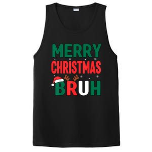 Bruh Christmas Xmas Funny Christmas PosiCharge Competitor Tank