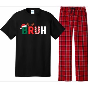 Bruh Christmas Xmas Funny Christmas Pajama Set